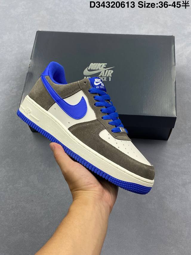 Nike Air Force 1'07 Low 空军一号低帮休闲板鞋 #原楦头原纸板 内置全掌气垫 原厂鞋底 货号： Fq8714-203 尺码：36 36.5
