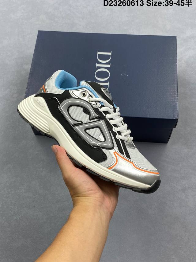 迪奥Dior B30 Homme 高奢品牌经典复古老爹鞋 夸张流线极符 外形延续当下潮流得未来感老爹鞋 货号：3Sn279Zyk_H882 尺码：39 40 4