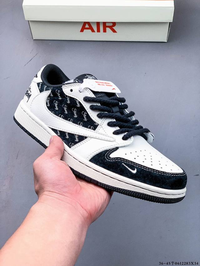 公司级头层！耐克Nike Air Jordan 1 Low Aj1乔1 低帮潮流缓运动休闲板鞋。Aj1 低帮拼接 完美版型真头层牛皮# 内置缓震气垫 原鞋开模