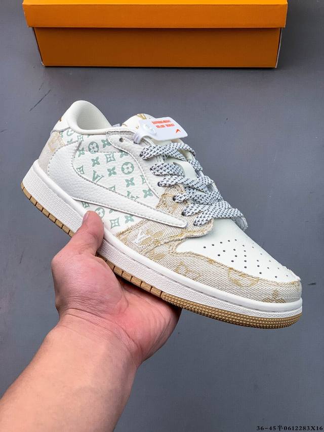 公司级头层！耐克Nike Air Jordan 1 Low Aj1乔1 低帮潮流缓运动休闲板鞋。Aj1 低帮拼接 完美版型真头层牛皮# 内置缓震气垫 原鞋开模