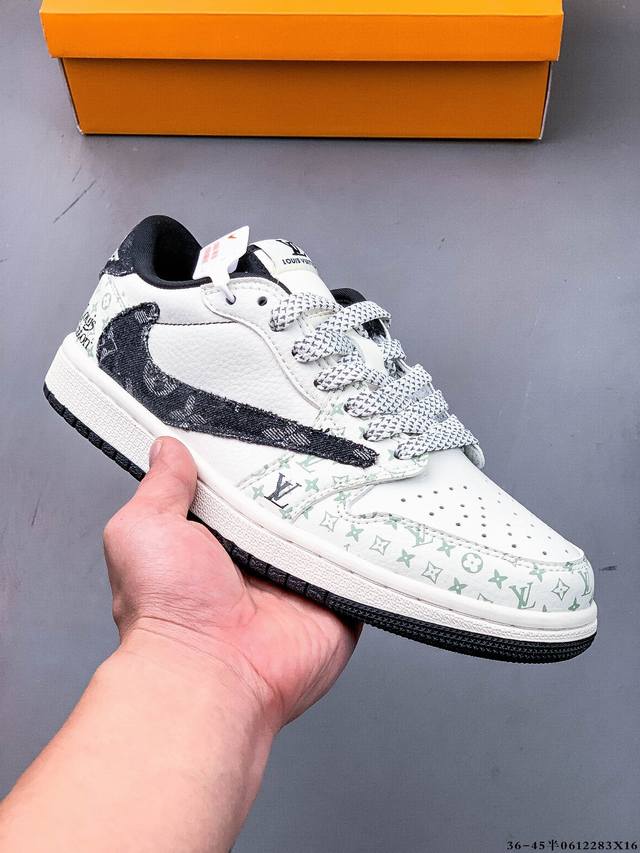 公司级头层！耐克Nike Air Jordan 1 Low Aj1乔1 低帮潮流缓运动休闲板鞋。Aj1 低帮拼接 完美版型真头层牛皮# 内置缓震气垫 原鞋开模