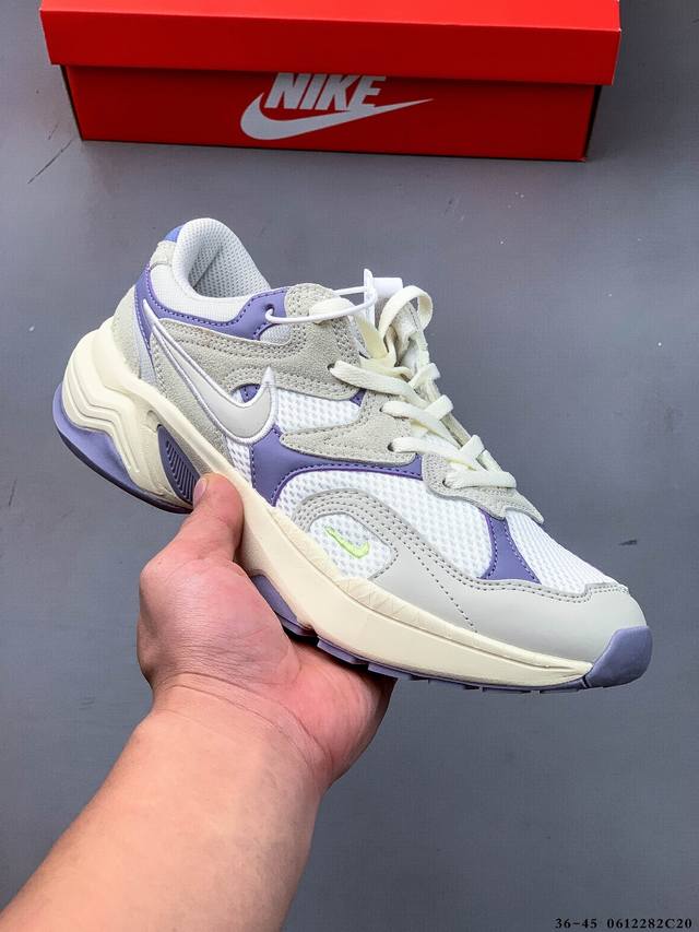 集图 耐克 Nike Al8 夏季新款复古跑鞋老爹鞋 糅合刺绣耐克勾等复古元素，兼具时尚感与复古格调，舒适非凡。柔软鞋面结合透气网眼布与厚实版型，打造百搭运动风