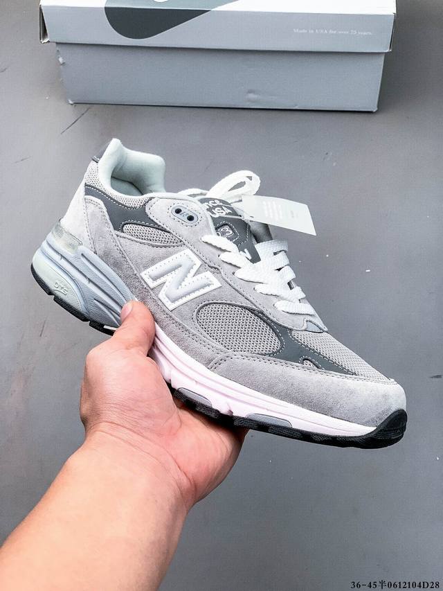 新百伦New Balance In Usa Mr993 系列美产血统经典复古休闲运动百搭老爹跑步鞋 原楦原纸版开发 正确6层组合底模精密开发 搭载全新碳素中底