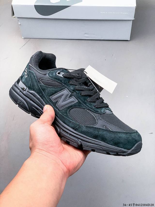 新百伦New Balance In Usa Mr993 系列美产血统经典复古休闲运动百搭老爹跑步鞋 原楦原纸版开发 正确6层组合底模精密开发 搭载全新碳素中底