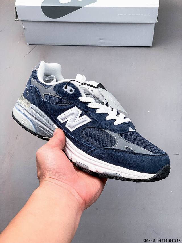 新百伦New Balance In Usa Mr993 系列美产血统经典复古休闲运动百搭老爹跑步鞋 原楦原纸版开发 正确6层组合底模精密开发 搭载全新碳素中底