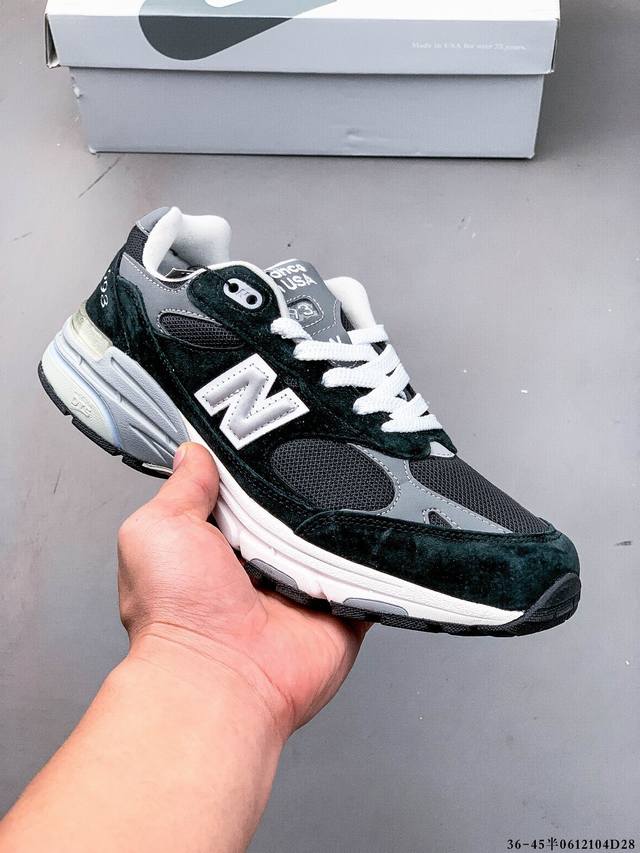 新百伦New Balance In Usa Mr993 系列美产血统经典复古休闲运动百搭老爹跑步鞋 原楦原纸版开发 正确6层组合底模精密开发 搭载全新碳素中底