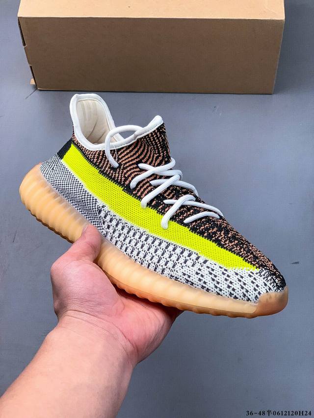 真标真爆！阿迪达斯Adidas Yeezy Boost 350 V2 经典运动休闲鞋 0612 H24