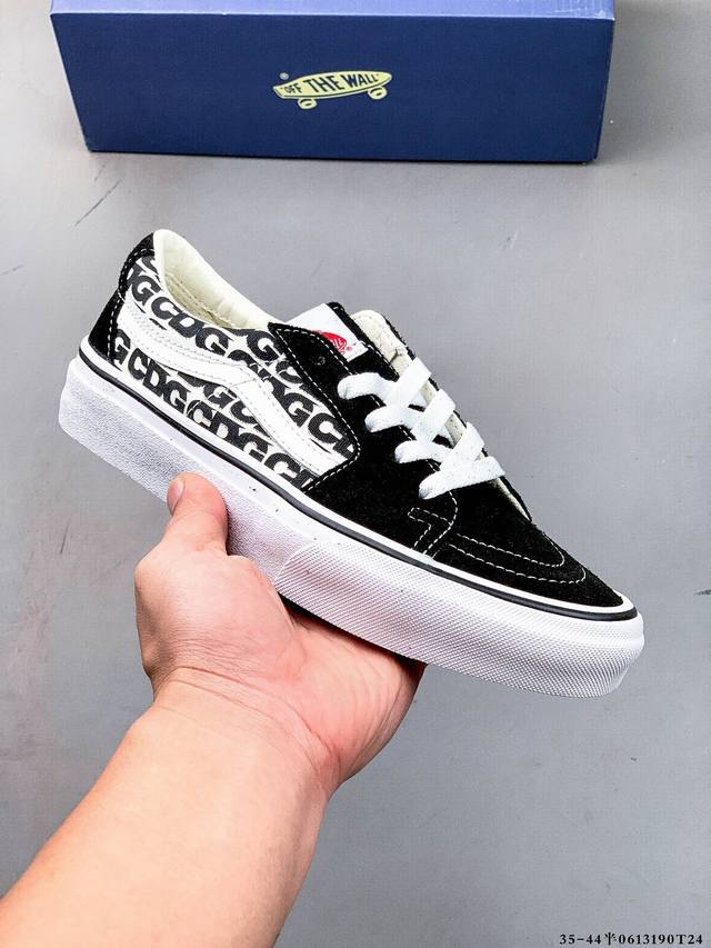 万斯 Vans Sk8-Low 复古低帮百搭休闲滑板鞋 Sk8-Low 作为 Sk8-Hi 的衍生鞋型，在保留鞋头、鞋带眼片、侧边条纹等各处细节的基础上，将 S