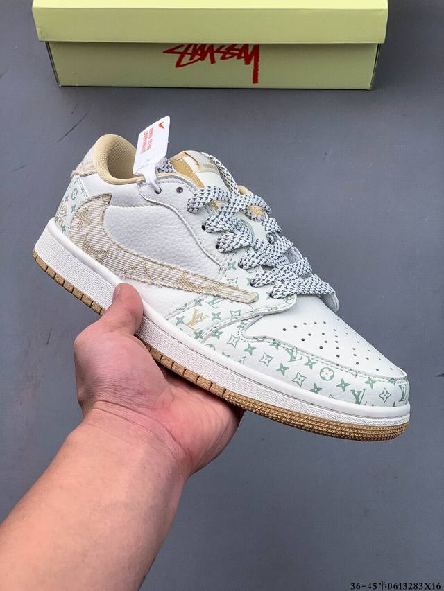 公司级头层！耐克Nike Air Jordan 1 Low Aj1乔1 低帮潮流缓运动休闲板鞋。Aj1 低帮拼接 完美版型真头层牛皮# 内置缓震气垫 原鞋开模