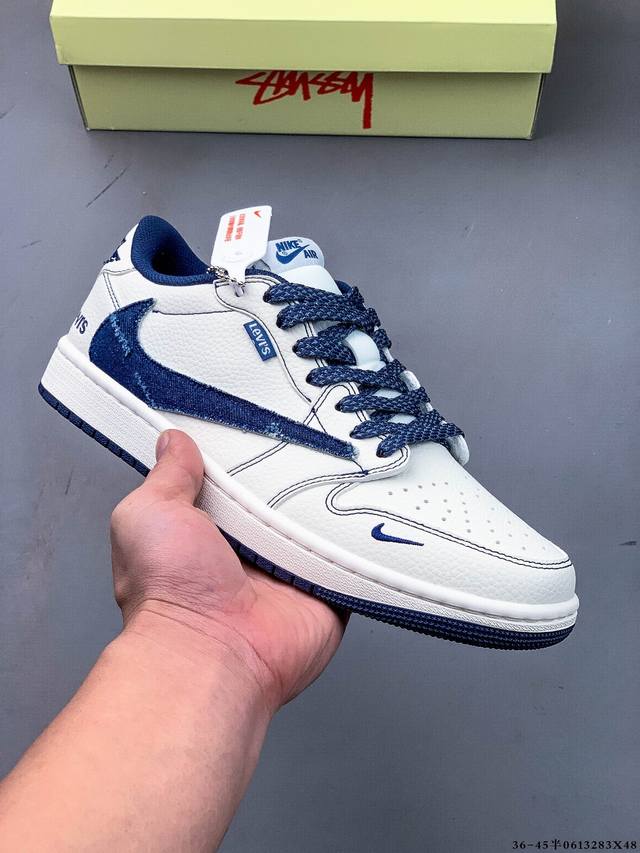 公司级头层！耐克Nike Air Jordan 1 Low Aj1乔1 低帮潮流缓运动休闲板鞋。Aj1 低帮拼接 完美版型真头层牛皮# 内置缓震气垫 原鞋开模