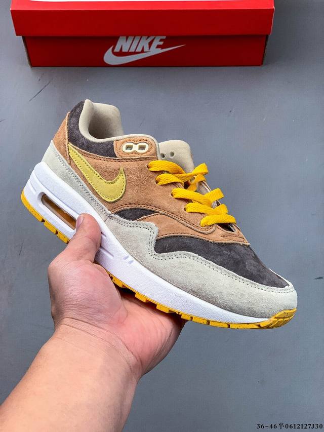 集图 公司级！耐克 Nike Nike Air Max 1 87 限定配色 气垫缓震跑步鞋 0612127J30