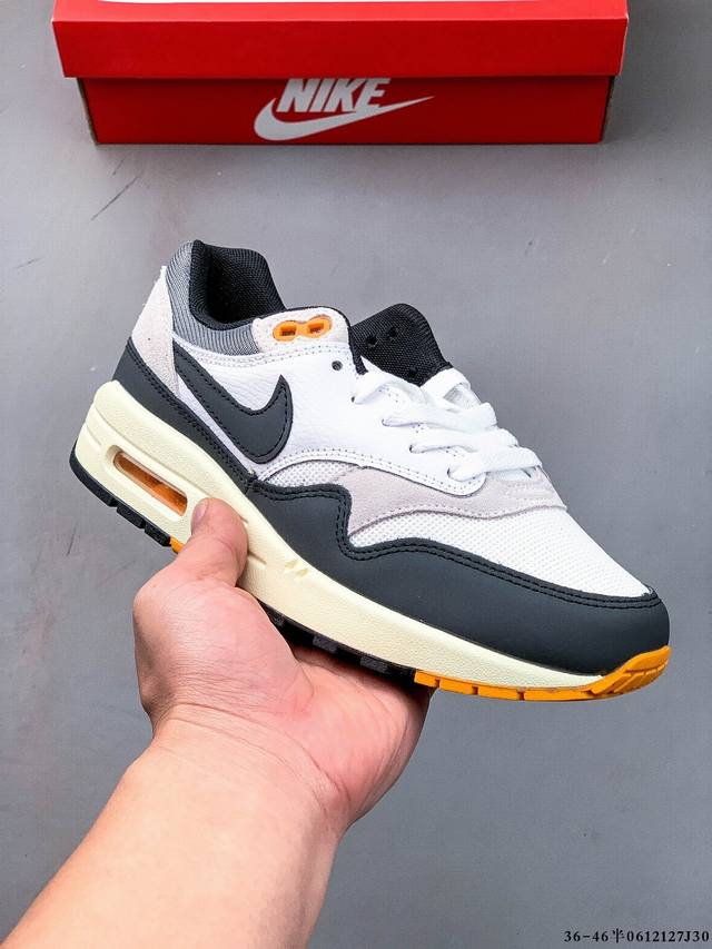公司级！耐克 Nike Nike Air Max 1 87 限定配色 气垫缓震跑步鞋 0612127J30