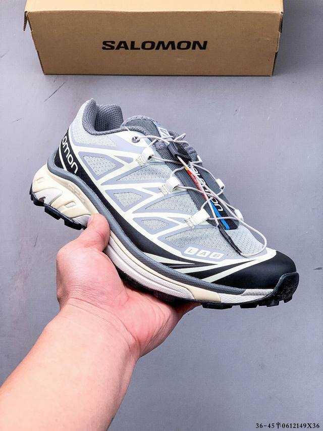 Salomon Xa Pro Xt-6 Expanse 萨洛蒙户外越野跑鞋 鞋面采用Sensifit贴合技术 全方位贴合包裹脚型 鞋跟部鞋底牵引设计 提供强大的