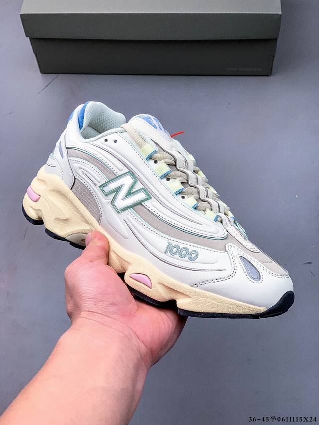 原楦原纸版开发版型#小红书穿搭款式，Nb新百伦New Balance 0 系列低帮复古老爹风休闲运动跑步鞋 0611115X24