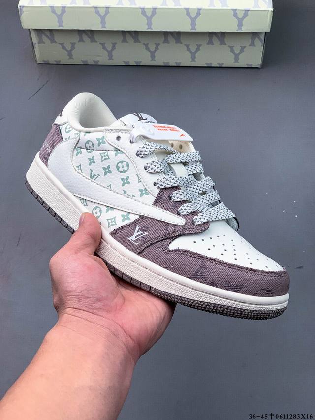 公司级头层！耐克Nike Air Jordan 1 Low Aj1乔1 低帮潮流缓运动休闲板鞋。Aj1 低帮拼接 完美版型真头层牛皮# 内置缓震气垫 原鞋开模