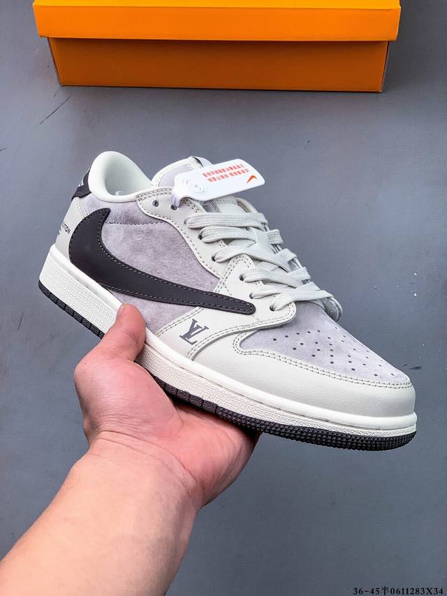 公司级头层！耐克Nike Air Jordan 1 Low Aj1乔1 低帮潮流缓运动休闲板鞋。Aj1 低帮拼接 完美版型真头层牛皮# 内置缓震气垫 原鞋开模