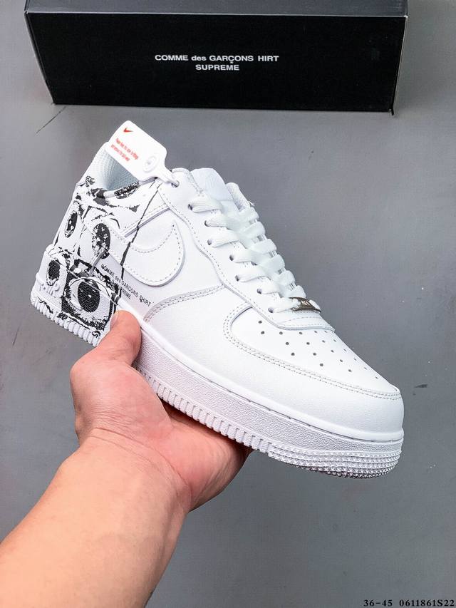 二层真标！耐克Nike Air Force 1 Low 空军一号低帮经典百搭休闲板鞋 0611861S22