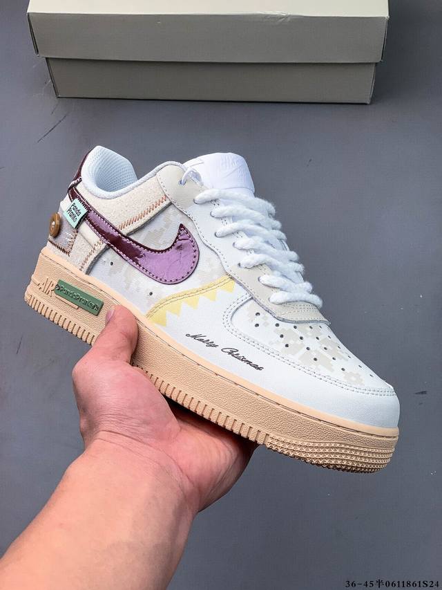 二层真标！耐克Nike Air Force 1 Low 空军一号低帮经典百搭休闲板鞋 0611861S24