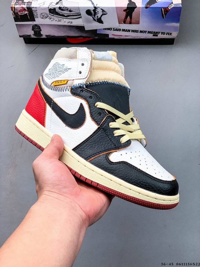 二层真标！耐克Nike Air Jordan 1 Aj1乔丹一代高帮复古文化休闲运动篮球鞋 0611156S22