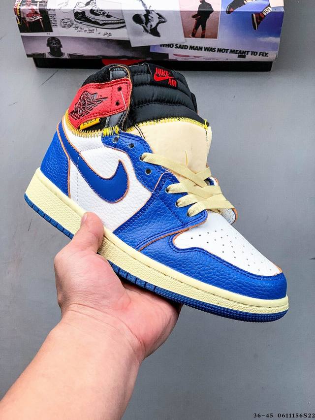 二层真标！耐克Nike Air Jordan 1 Aj1乔丹一代高帮复古文化休闲运动篮球鞋 0611156S22