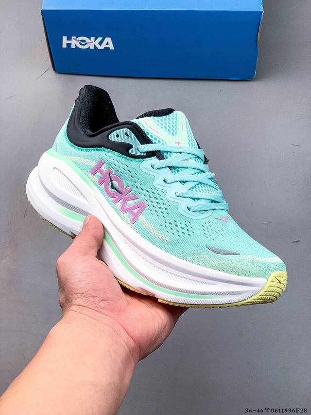 Hoka One One Bondi 9 余文乐同款 新款缓震跑鞋 万众期待的Bondi系列终于迎来了更新，作为Hoka缓震跑鞋的杠把子，Bondi缓震性能非常