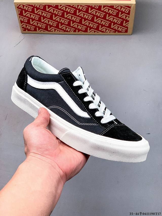 硫化真标！Vans 万斯 Style 36 经典低帮休闲帆布板鞋 0611 T17