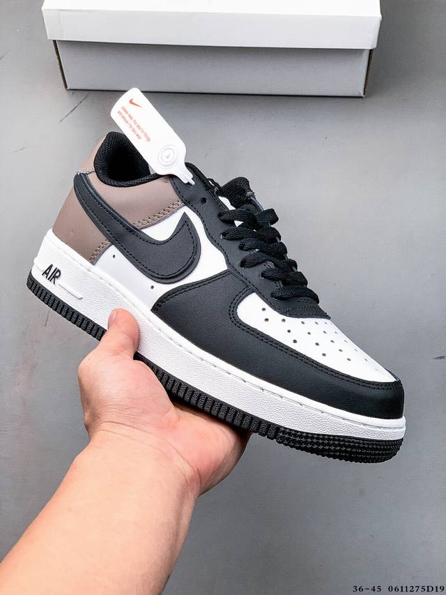 集图 二层真标！耐克Nike Air Force 1 Low 空军一号低帮经典百搭休闲板鞋 0611275D19