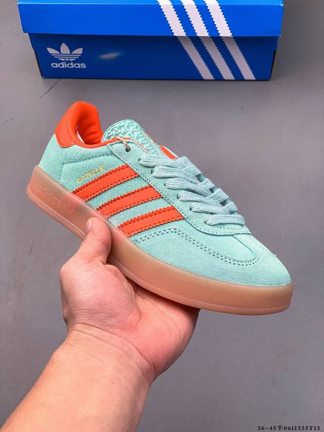 真标半码！阿迪达斯Adidas Gazelle 低帮复古百搭休闲运动板鞋 0611535T15