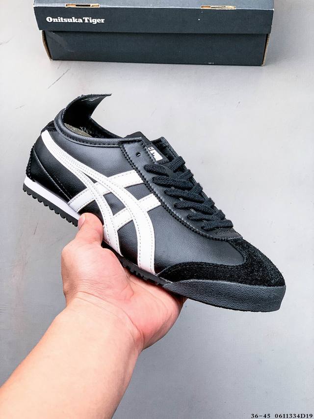 Asics 亚瑟士 Onitsuka Tiger 鬼冢虎 阿斯克斯 皮面原装四联吊牌 中底纸板钢印 日系轻便运动休闲鞋 0611334D19