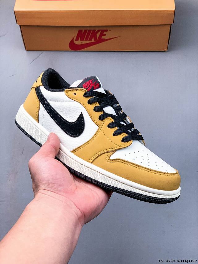 二层真标！耐克Nike Air Jordan Low 1 乔1低帮经典休闲鞋 0611Qd22