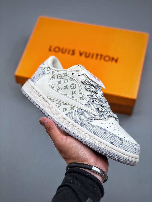 6.18福利特价 Travis Scott X Fragment Design X Jordan Air Jordan 1 Low Og Sp Lv联名 “水洗