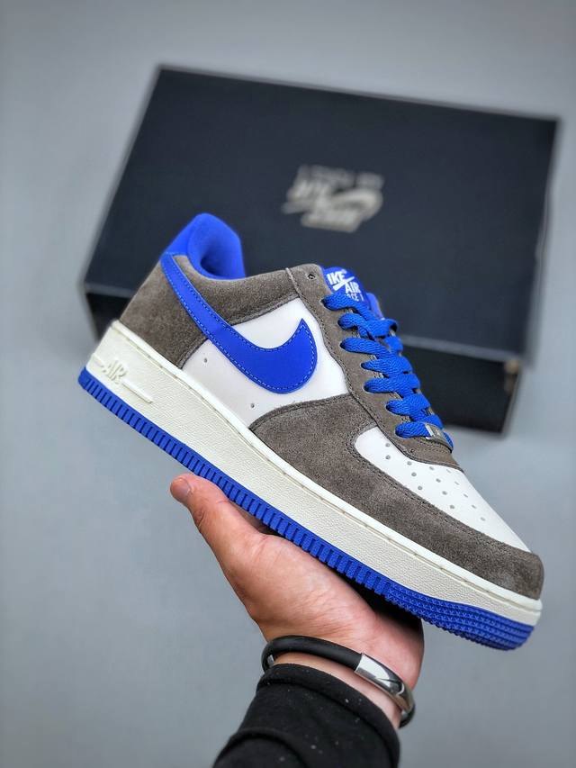 Nike Air Force 1'07 Low 棕蓝 空军一号低帮休闲板鞋 Fq8714-200 #原楦头原纸板 原装鞋盒 内置全掌气垫 原厂鞋底 尺码：36-