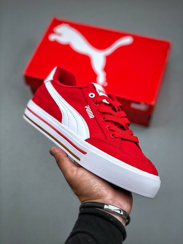 Puma 彪马 Court Classic Vulc Fs 男女运动板鞋 新款男女同款情侣复古休闲鞋 货号：396353 20 尺码:35-45 半
