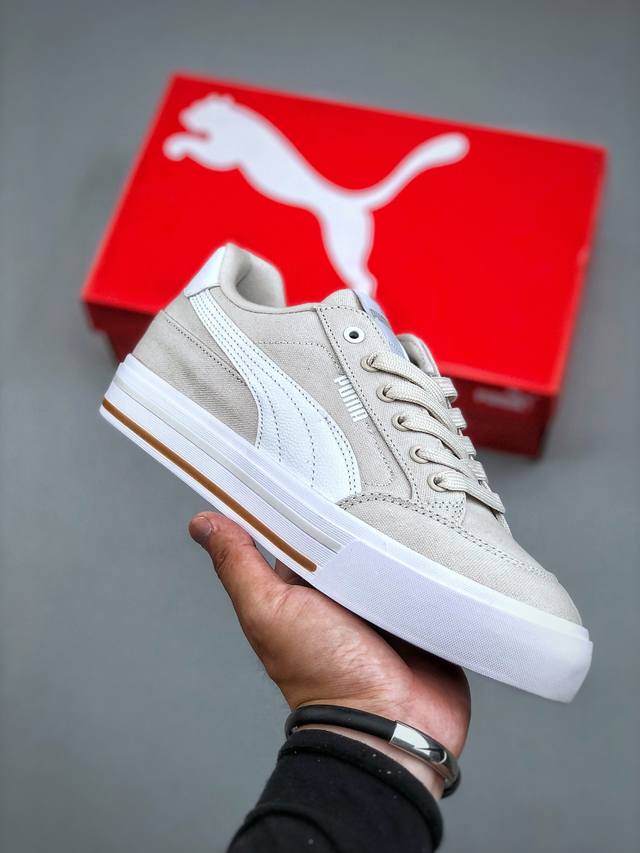 Puma 彪马 Court Classic Vulc Fs 男女运动板鞋 新款男女同款情侣复古休闲鞋 货号：396353 19 尺码:35-45 半