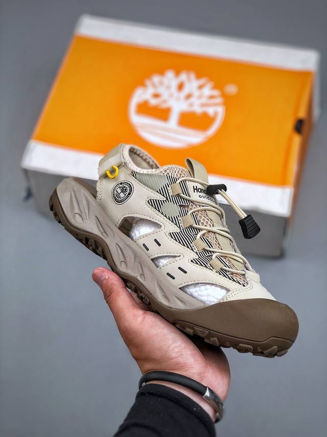 Timberland 天伯伦 添柏岚凉鞋经典款 25Ss新款 经典再造 全新升级 广东大厂品质 原盒原包装 面料采用意大利顶级磨砂牛皮 搭配防臭防腐真皮乳胶鞋垫