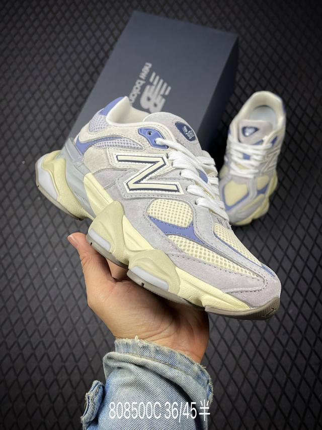 C 公司级New Balance 公司级版本 Nb9060 联名款 复古休闲运动慢跑鞋 鞋款灵感源自设计师本人对夏日的怀日回忆。鞋面大身由空间双格及磨砂鞋面拼接