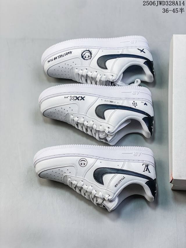 公司级带半码 Nike Air Force 1 ‘07 Low 空军一号 低帮 运动鞋 休闲鞋 折边针车 工艺难度大 原楦头原纸板 原装鞋盒 定制五金配件 内置