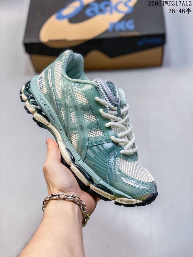 Asics Gel-Nimbus 12.1 亚瑟士复古透气休闲鞋缓震男子耐磨跑步鞋 1203A675-100 尺码：36 37 37.5 38 39 39.5