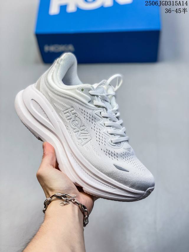 公司级Hoka One One Bondi 9 复古舒适防滑耐磨 低帮 山地户外跑步鞋 尺码：见图 编码：06Jgd315A14