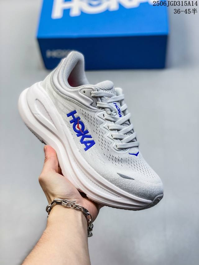公司级Hoka One One Bondi 9 复古舒适防滑耐磨 低帮 山地户外跑步鞋 尺码：见图 编码：06Jgd315A14