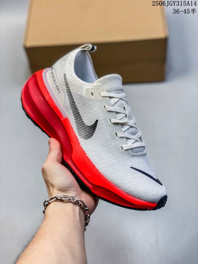 Nk Zoomx Invincible Run Flyknit 3 不可战胜3代系列轻量飞织低帮休闲运动慢跑鞋 此鞋专为短跑运动员而生 是为 5 至 10 公里