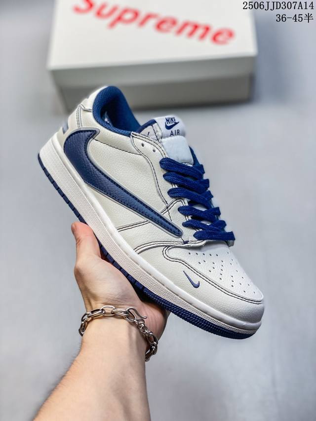 真标 耐克 Nike Air Jordan 1 Low Og Sp Military Blue Aj1乔1倒勾 2025年新款 蛇年新款 低帮篮球鞋 Aj1 乔