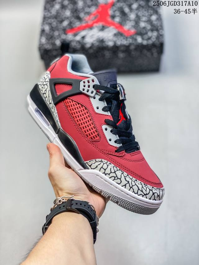 Jordan Spizike Low Sanddrift Vast 舒适百搭 防滑耐磨 低帮 复古篮球鞋 男女同款 尺码：见图 编码：06Jgd317A10
