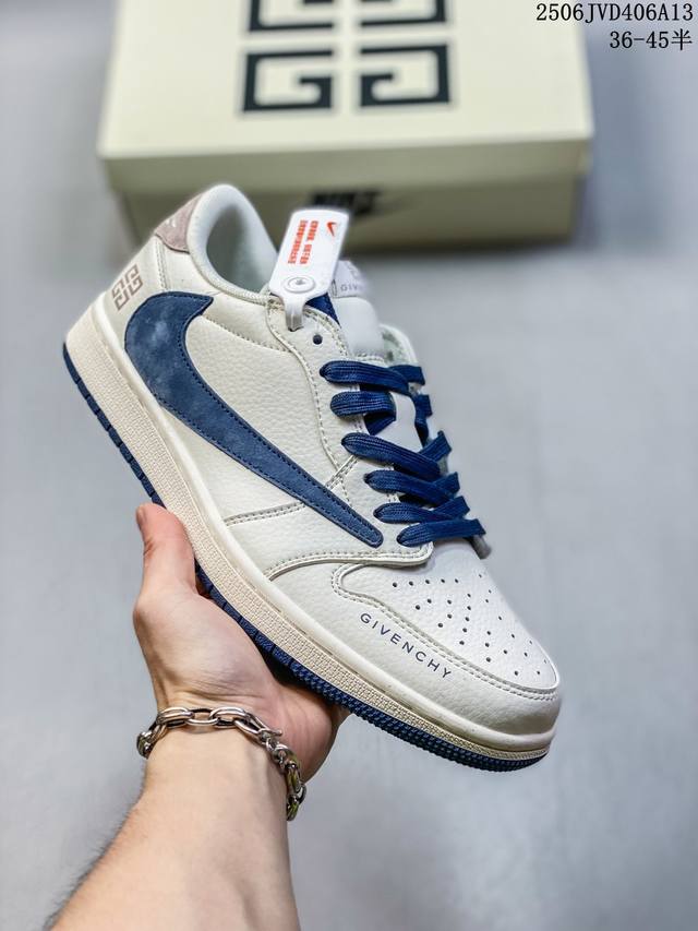 海外爆款限量发售！公司级 Travis Scott X Fragment Design X Jordan Air Jordan 1 Low Og Sp “纪梵希