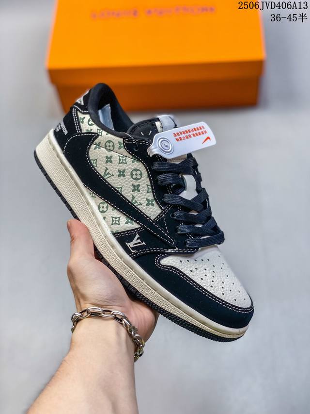 海外爆款限量发售！公司级 Travis Scott X Fragment Design X Jordan Air Jordan 1 Low Og Sp Lv联名
