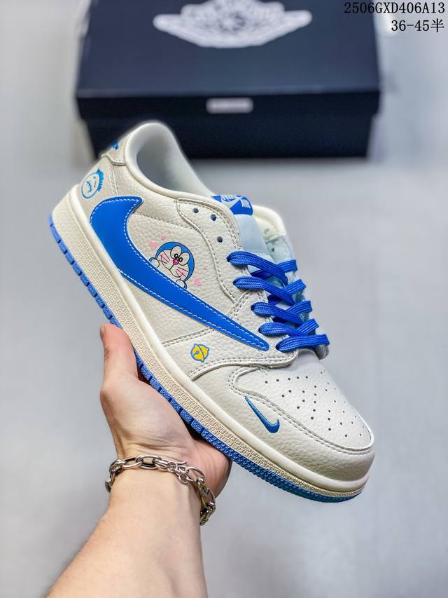 海外爆款限量发售！Travis Scott X Fragment Design X Jordan Air Jordan 1 Low Og Sp “叮当猫” 多方