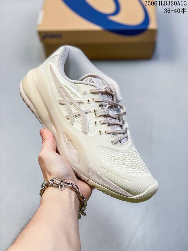 公司级Asics Gel-Resolution X 亚瑟士运动休闲透气专业网球鞋 轻量舒适透气材质 全滴塑鞋面中底3D可视Gel缓震胶效果 升级Flytefoa