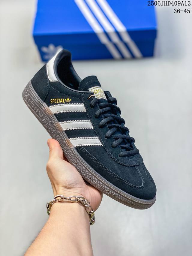 Adidas Handball Spezial 三叶草手球特别版圣帕特里克节联名款 全鞋采用Yezzy500一样的皮料 进口长绒皮，特殊工艺技术 原盒包装 牛筋