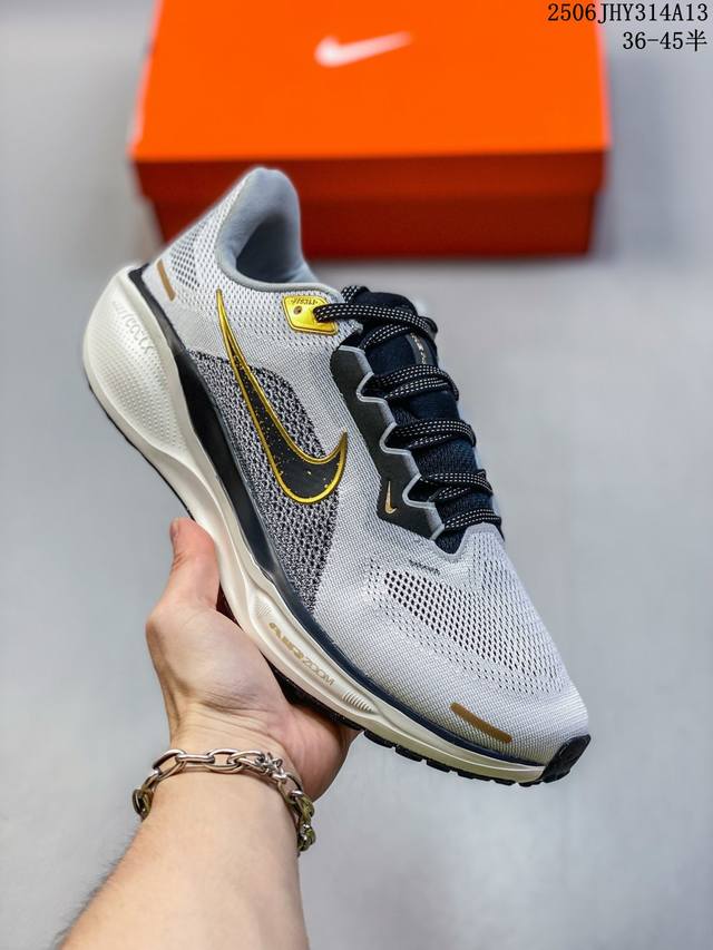 公司级Nike Air Zoom Pegasus 41 耐克 超级飞马涡轮增压马拉松休闲运动慢跑鞋 采用全新双层超轻透气网眼布材质 内里嵌入定型海绵 中底搭载全