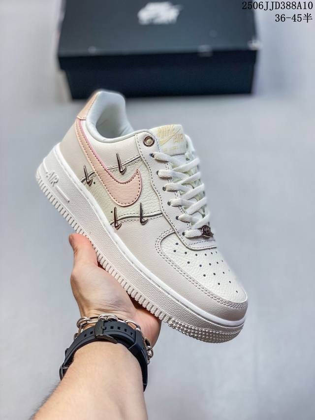 福利套现带半码 Nike Air Force 1 ‘07 Low 空军一号 低帮 运动鞋 休闲鞋 折边针车 工艺难度大 原楦头原纸板 原装鞋盒 定制五金配件 内